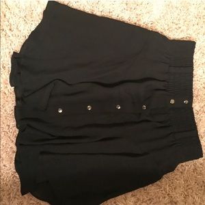 ❌SOLD❌Black high waster flowy skirt